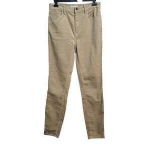 LOFT Tan Corduroy High Waist Skinny Pants Size 27/4 NWT
